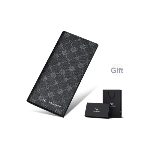 WilliamPOLO PVC держатель для карт кошелек стандартный мужской черный