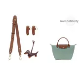 [Celadon Two-Piece Set] Crossbody Shoulder Strap 86-103cm + Durable Fastener (Includes Charm)