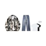 Комплект (Чернила для рисования + Темно-синие джинсы) с бесплатной футболкой