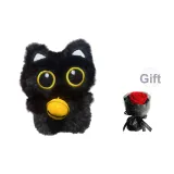 Желтый колокол, черный кот, бесплатно, консервированный, цветочный дизайн