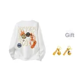 Белый - с флисовой подкладкой (случайный дизайн) с подарками (1 шт.) щенячьи карабинеры