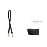 Черный кожаный ремень 67 см [Стиль позиционирования подмышечного стиля]