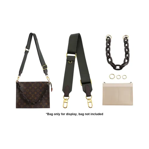 Холст Плечевой ремень Золотой Бренд Сумка Подкладка Через плечо Цепочка Аксессуар Сумка с лямкой Унисекс Зеленый Коричневый Черный