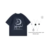 Темно-синий (в комплекте с модным ожерельем)