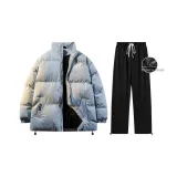 Комплект одежды (Синий топ + Черные штаны)