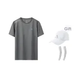 Gray T-Shirt (В комплекте с White Hat + White Cooling Sleeves)  
Серый T-Shirt (В комплекте с Белой Шляпой + Белыми Охлаждающими Рукавами)