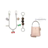 [Серебряный] Амбра Жемчужный + Многоэлементная Декоративная Цепь 30 см