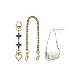 (Древний Золотой) Черный Клевер Четырехлистный Удлиненная Цепочка + Собачья Пряжка Декоративная Цепочка 40 см