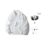 Белый (в комплекте с модным ожерельем и сумкой через плечо)