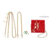 Цепочка с подвеской золотого тона 120 см + декоративная цепь золотого тона 50 см [включает модифицированный инструмент]