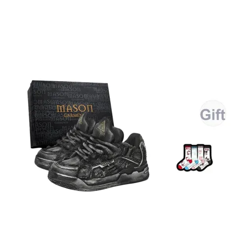 Masongarments Heavenly LADDER Скейтборд Кроссовки Унисекс Глубокий Черный Эксклюзивная Коробка