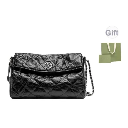 VANESSA HOGAN Lingge Series Коровья кожа Hobo KOKA Мягкая сумка Сумка на плечо Женские Черный