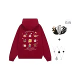 Red (В комплекте с модным ожерельем + сумка через плечо)