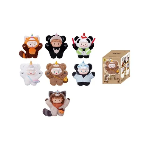 TOP TOY Кудрявый Медведь Коллекция Виниловая Плюшевая Кукла Слепые Коробки Одиночная Слепая Коробка Полная Коробка 6 шт