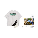 Светло-серый, короткий рукав, носки