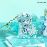 【Hatsune Miku Official Sticker Set of 2】Акриловый брелок - Полный комплект из 4 штук