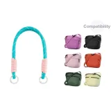 Светло-синий шнурок, длина 31 см