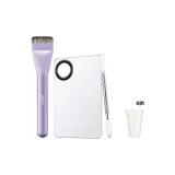 Фиолетовый - [3-штучный комплект] Кисть для тональной основы One-Stroke + Цветной миксер + Цветной стик