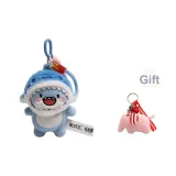 Пухлый Акула-Sharky Синий Шляпа Стиль Украшение с Бесплатно Розовый Слон Украшение