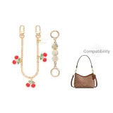 [Золотистый] Молоко Туманный Жемчужный + Вишня Декоративная Цепь 30 см