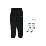 Черные носки с зелеными и белыми