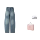 Винтажный синий (Удлиненная длина, сумка для покупок включена)