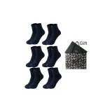 Носки Crew, 6 пар, коробка включена (6 пар темно-синих).