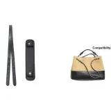 [Двухкомпонентный комплект] Черный через плечо плечевой ремень + черные накладки на плечи