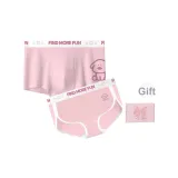 Розовый комплект для пары + [бантовая коробка]