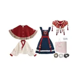 Red Coat + Dress + Shirt + Cape  
Красный пальто + платье + рубашка + плащ