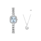 Ледяной синий (Апельсиновая коробка + Звезда и луна, ожерелье-хранитель)