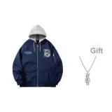 Синяя утеплённая шапка