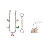 [Серебряный] Молочный Жемчужный+Многоэлементный Декоративная Цепь 45 см