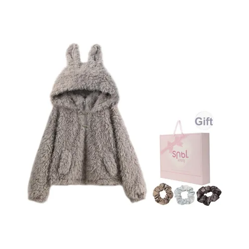 SNBL Серый Женские Бархатные Куртки