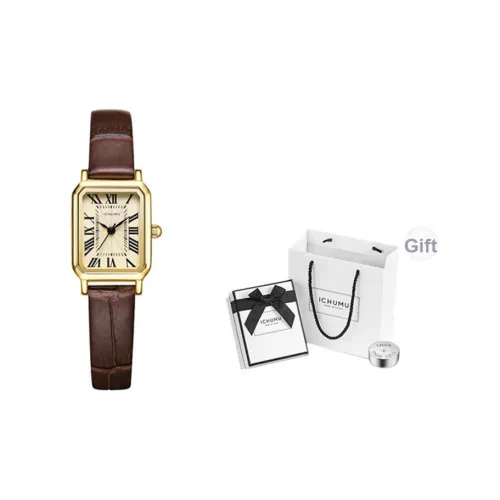 ICHUMU Кварцевый механизм женские часы 26 мм*26 мм*8 мм золото