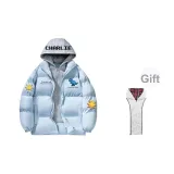 Синий с красным в клетку, капюшон