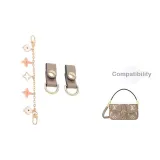 Пятицветочный дизайн, декоративная цепочка 25 см + слоновая кость, износостойкая пряжка