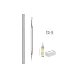 Твист-офф Акне Игла-Серебристая луна [Включает Спиртовую салфетку + Хлопковые ватные палочки + Стерильное растворяющее средство]