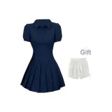 Темно-синий + Брюки-фонарики