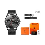 Чёрный Красный [Включает ремень из натуральной кожи и коробку]