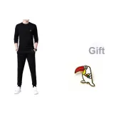 Черный, тонкий, комплект одежды