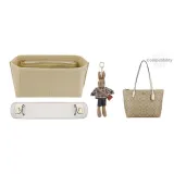 Coach Тоут 30 (Экрю) Плечевые накладки + Подкладка + Коричневый кролик