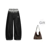 Black (В комплекте с сумкой с леопардовым принтом)