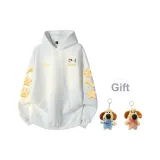 Белый-желтый с флисовой подкладкой (в комплекте с случайной куклой)