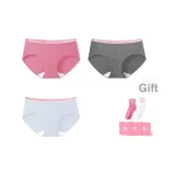 3 упаковки - розовый, красный + серый + синий (в комплекте 2 пары носков)