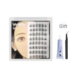 Ленивый Подсолнух Трилогия [Клей + Профессиональные Изогнутые Пинцеты]