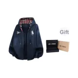 Темно-синий (Белый Поло Мячи + Треугольник) с Двойной Подарочной Коробкой