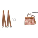 Коричневый, серебристый, застежка, плечевой ремень