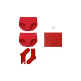 Новогодний красный, коробка [нижнее белье *2 + носки *2]