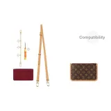 Маленькая сумка через плечо, набор с четырехлистным клевером